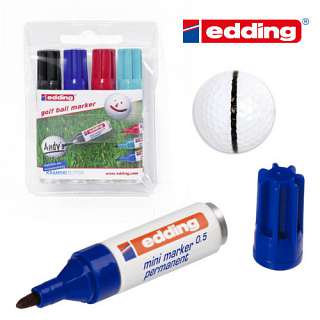 edding Golf Ball Marker 4er Set